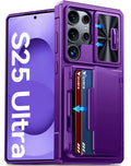 Vizvera Samsung Galaxy S25 Ultra Wallet Case with RFID & Camera Cover