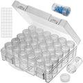 JIZIYRUO 30 Grids Diamond Painting Storage Boxes, Clear Plastic Bead Storage Organizer Box - image 1