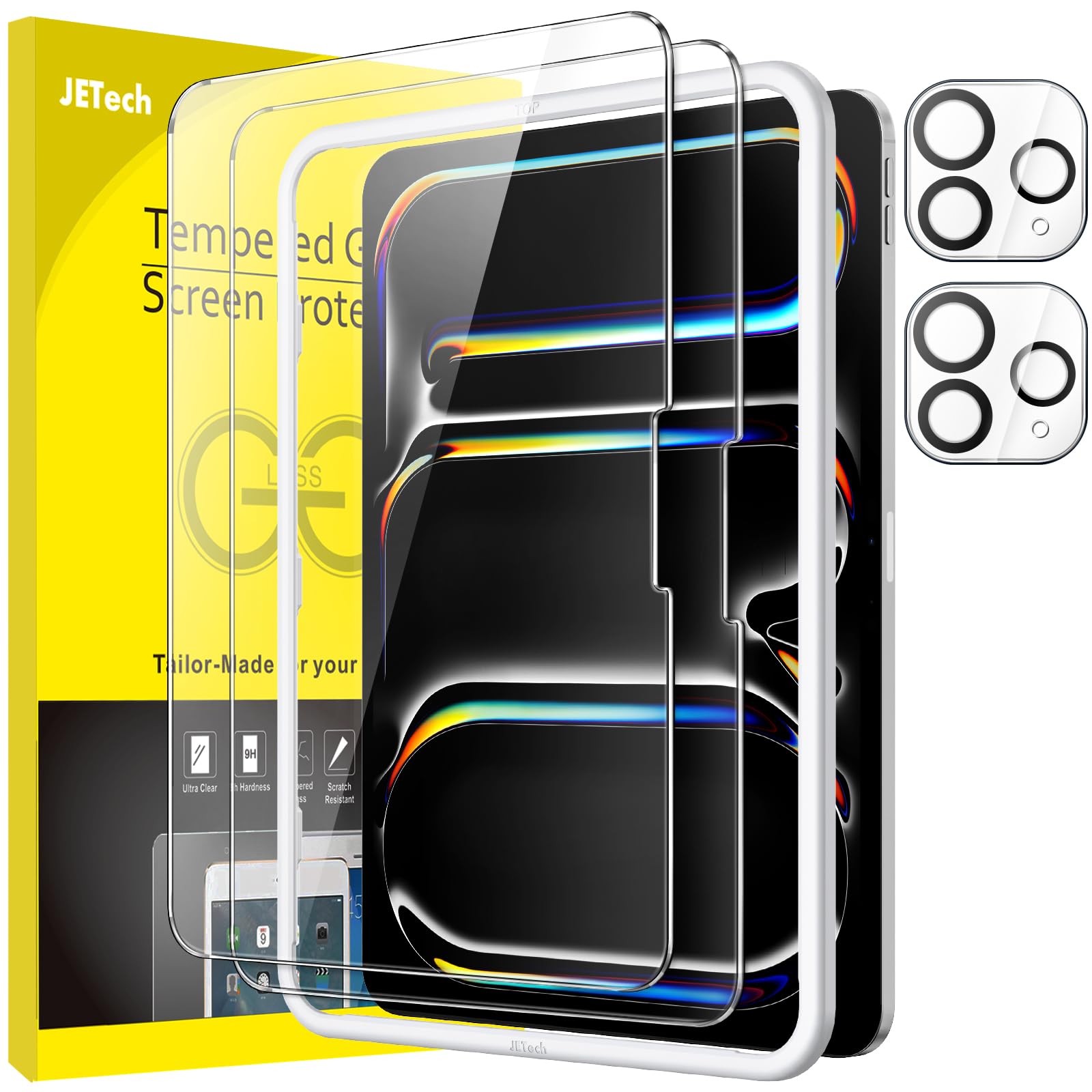JETech iPad Pro 11-Inch (2024/2025) Tempered Glass Screen Protector