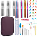 NAMOON 60-Piece Ergonomic Crochet Hook Set with Storage Case