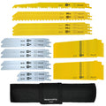 LEILUO 36 Pcs Reciprocating Saw Blade Kit for Wood and Metal Cutting