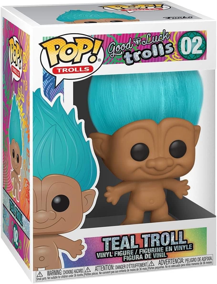 Funko Pop! Trolls Classic Teal Vinyl Figure – 3.75 Inch Collectible