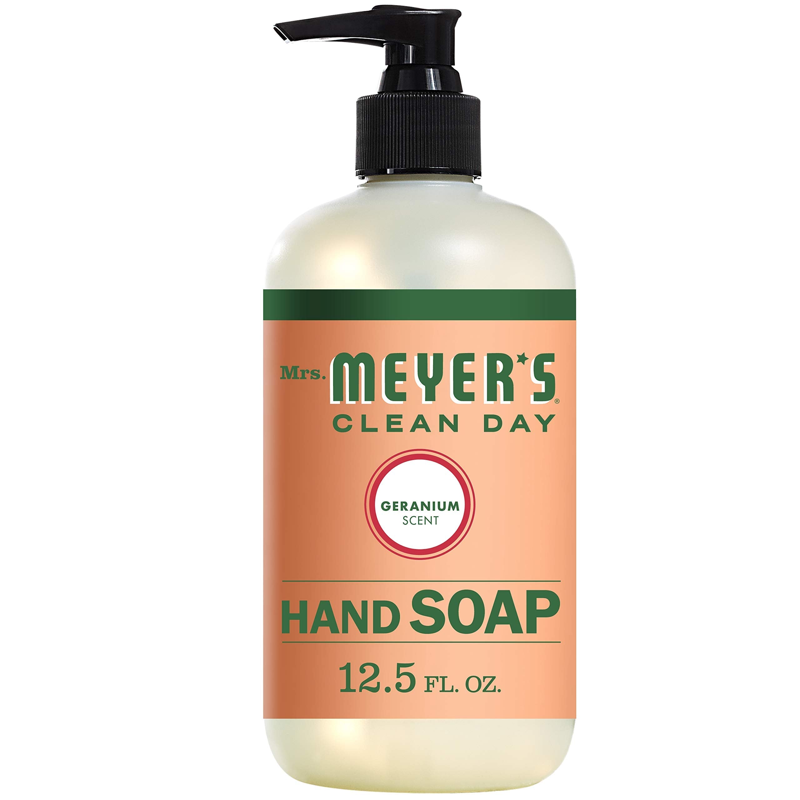 Mrs. Meyer's Clean Day Geranium Liquid Hand Soap – 12.5 oz Bottle