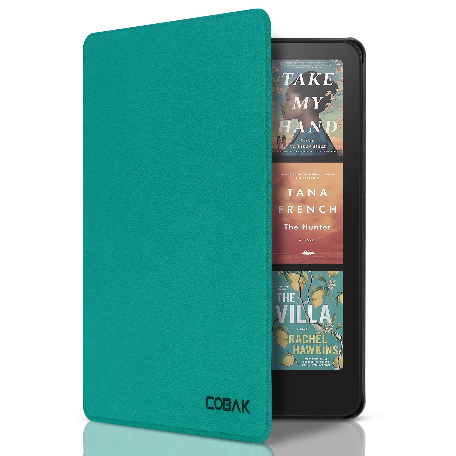 CoBak Kindle Paperwhite 2024 Case - PU Leather Auto Sleep Cover, Jade