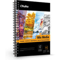 Ohuhu A4 Mixed Media Sketchbook | 200gsm Spiral Bound Drawing Pad