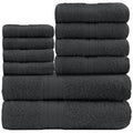GC Gaveno Cavailia 10 Piece Cotton Towel Bale Set | 450 GSM Charcoal