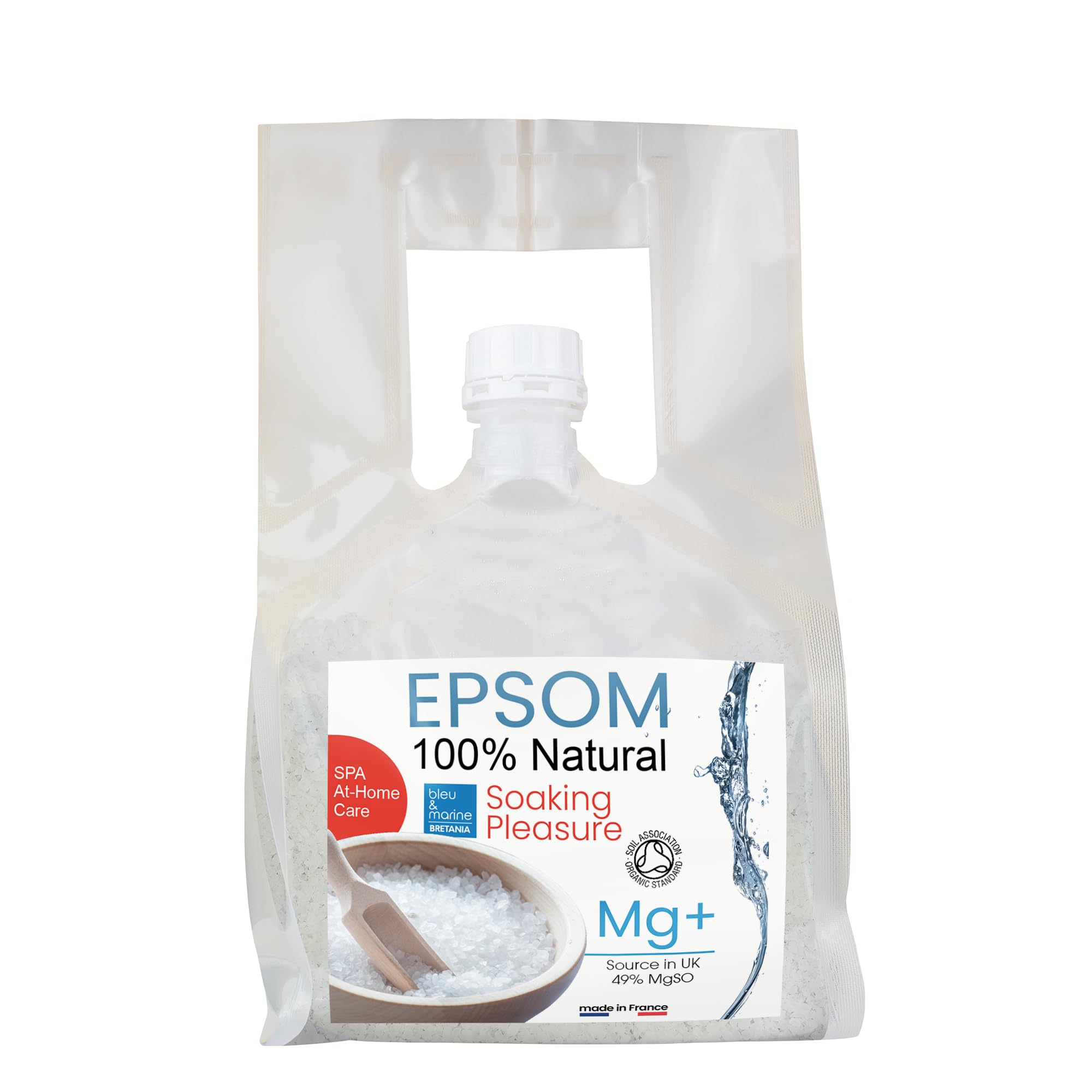 Pure Organic Epsom Salt - Magnesium Foot Soak & Body Scrub