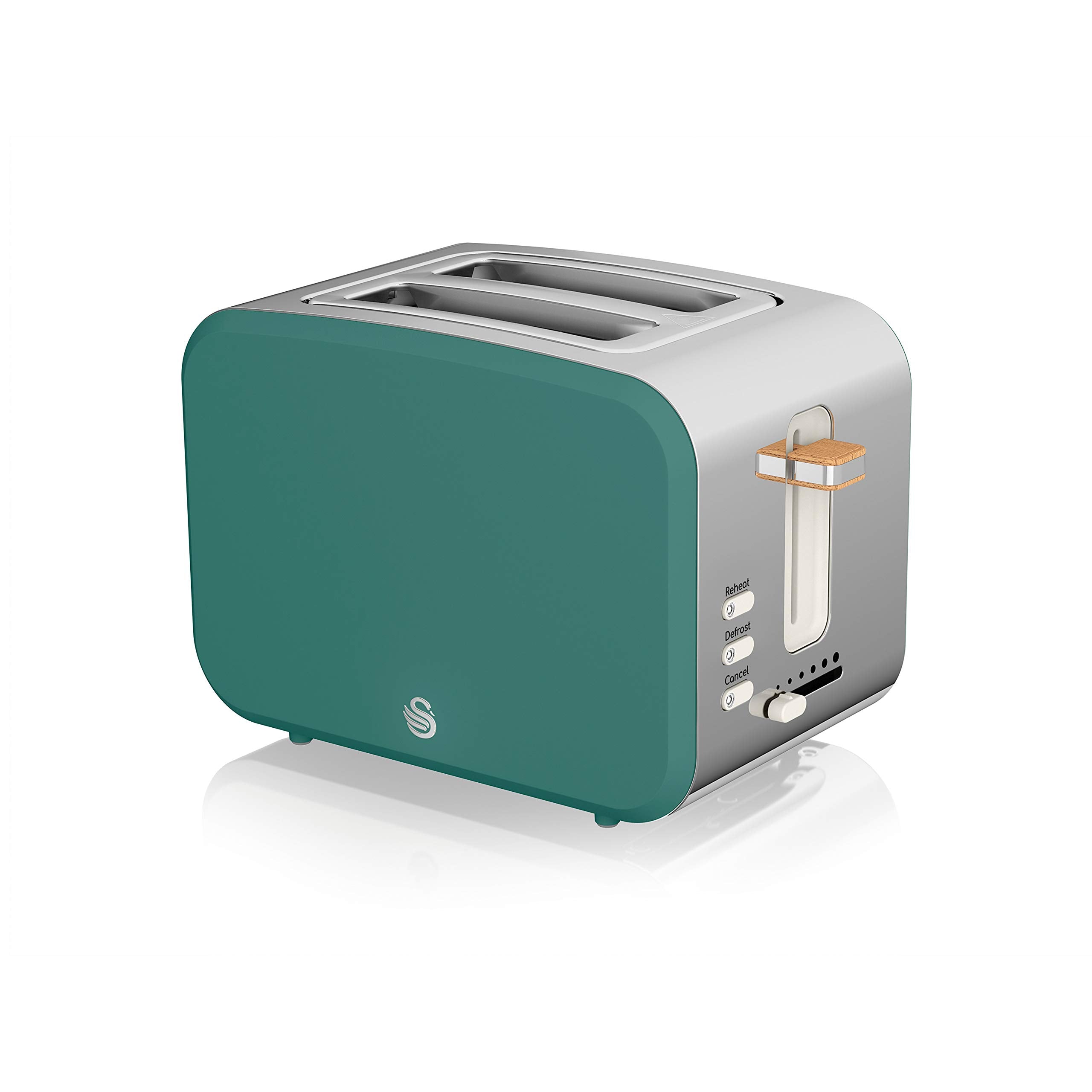Swan Nordic 2-Slice Toaster – 900W with 6 Browning Levels, Green