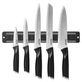 hecef 6-Piece Kitchen Knife Set with Magnetic Holder - Stainless Steel