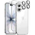 JETech iPhone 17 Case 5-in-1 Set | Clear Shockproof Cover & Screen Protectors