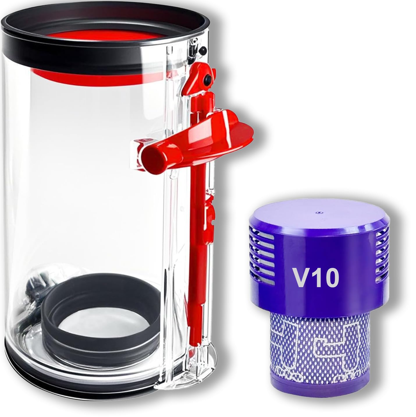 Dust Bin Replacement for Dyson V10 SV12 with HEPA Filter