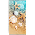 YISUMEI Sea Shells Microfibre Beach Towel | Extra Large Quick Dry Towel