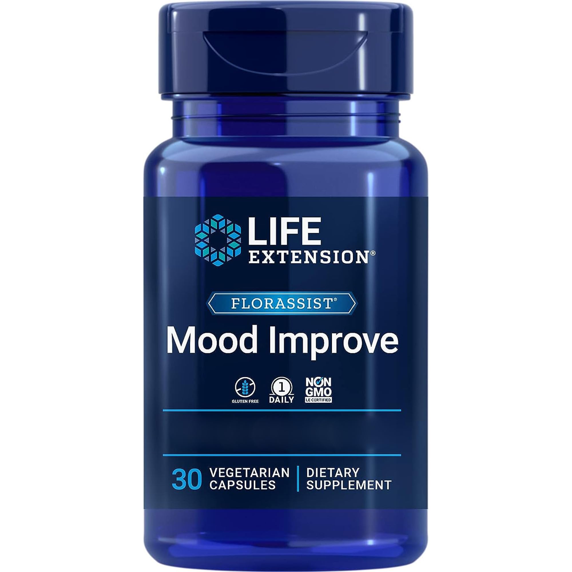 Life Extension Florassist Mood Improve – Probiotic with Saffron, 30 Capsules