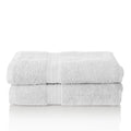 Glart Premium White Cotton Bath Towels – 2-Piece Set, 70 x 140 cm