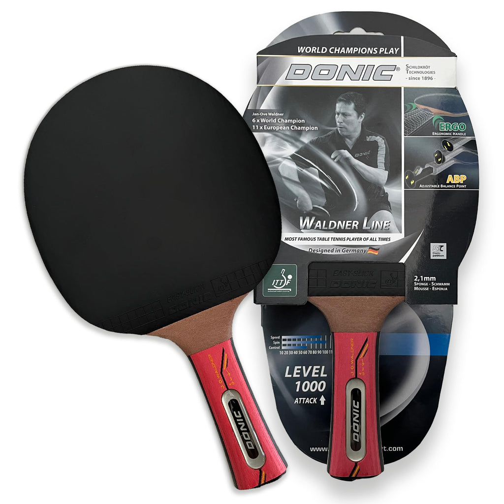 Donic-Schildkröt Waldner 1000 Table Tennis Bat | ITTF Approved Pro Paddle