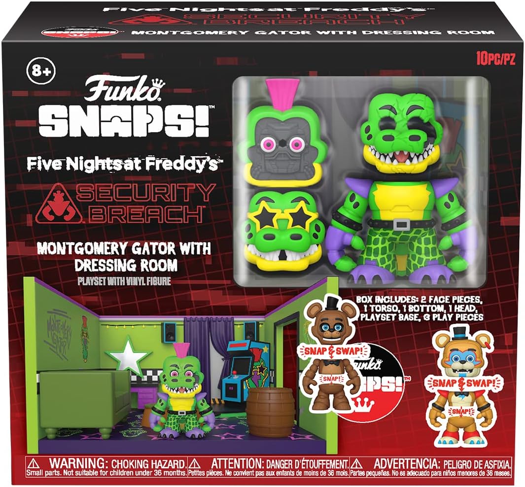 Funko FNAF Snap: Gator's Room Playset – Collectible Vinyl Toy
