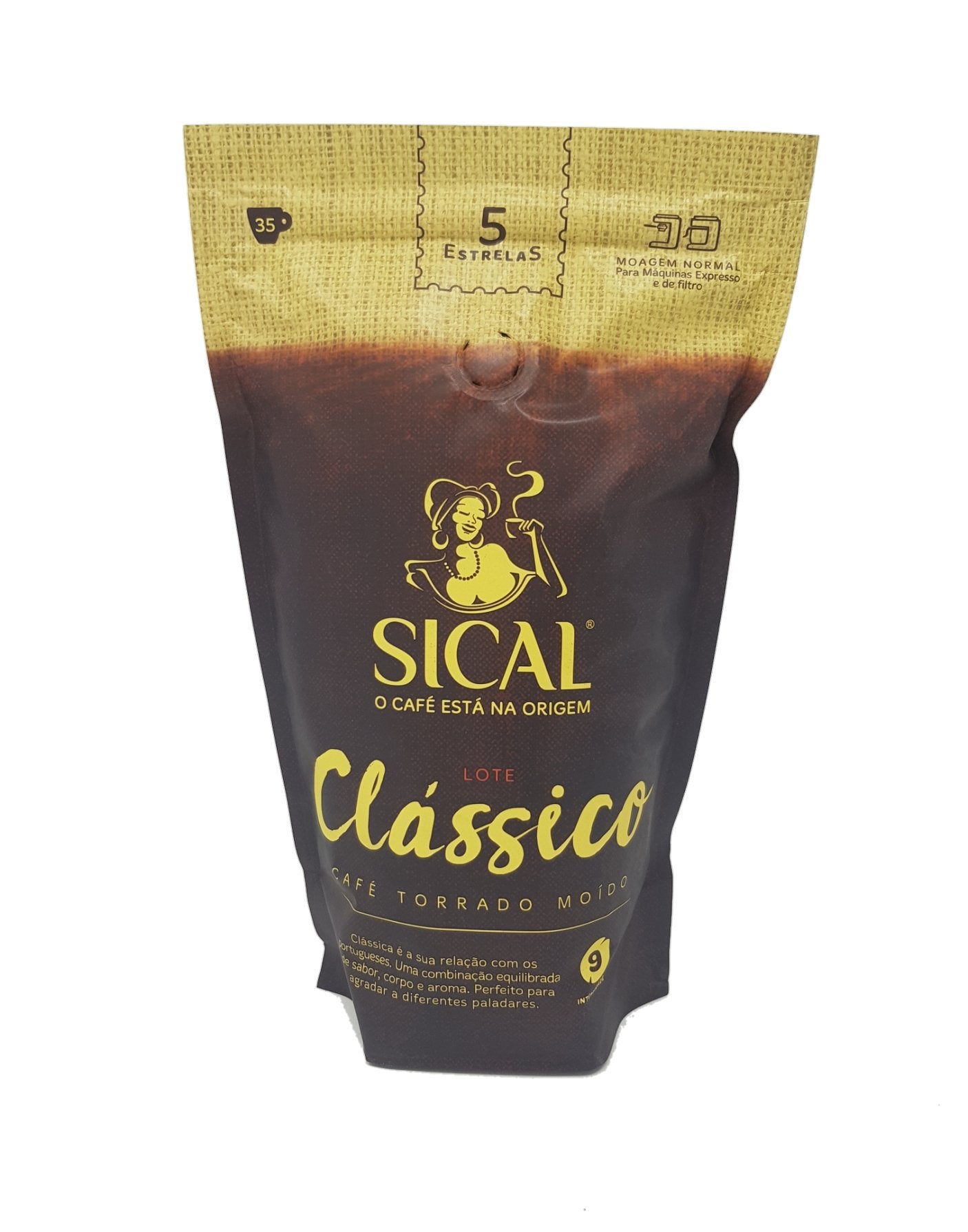 Sical Portuguese Ground Coffee – Clasico 5 Estrelas 220g (3 Pack)
