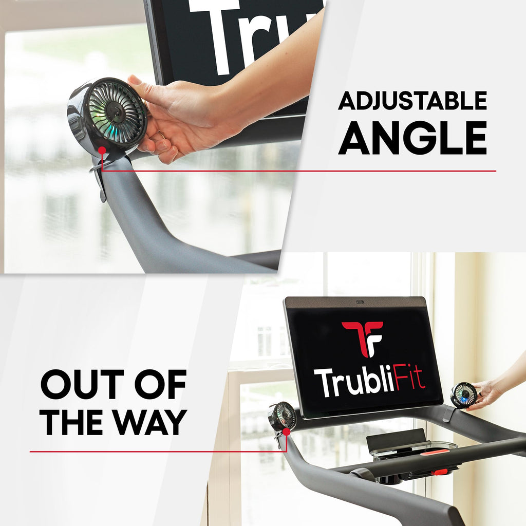 TrubliFit Dual Fan for Peloton Tread | 3-Speed Adjustable Cooling Fan