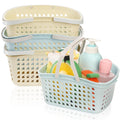 Lyellfe 4 Pack Shower Caddy Basket | Stackable Plastic Storage Bin