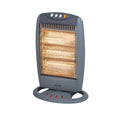Warmlite 3 Bar Halogen Heater | 1200W Portable Space Heater - Grey