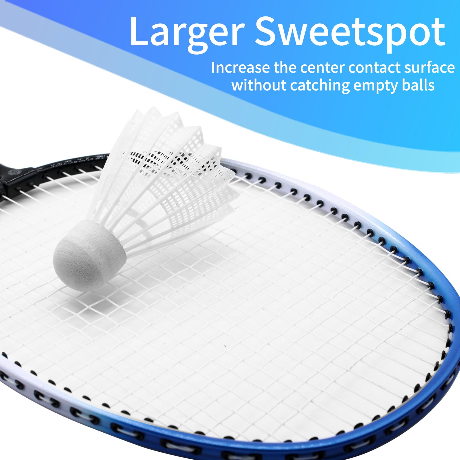 Magicorange Badminton Rackets Set of 4 - Aluminum Outdoor Game Set