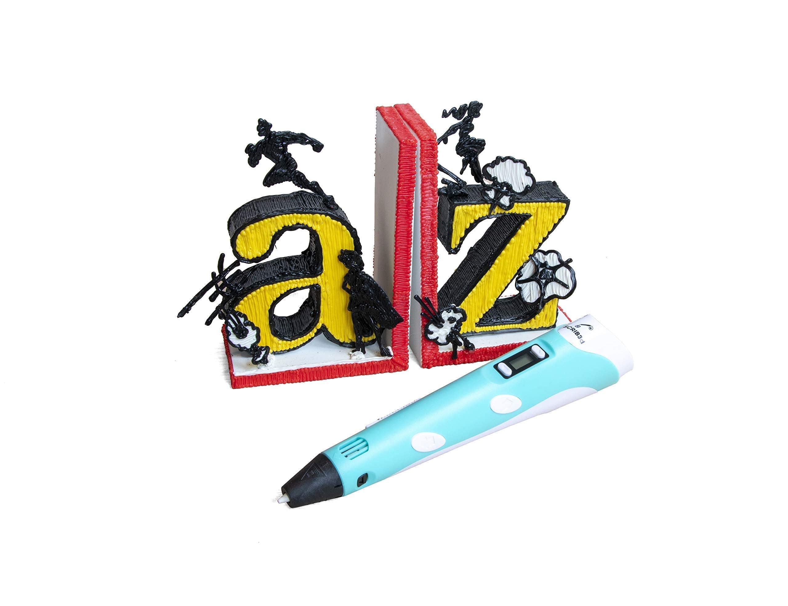 SCRIB3D P1 3D Printing Pen Kit with LCD Display and 3 PLA Filaments