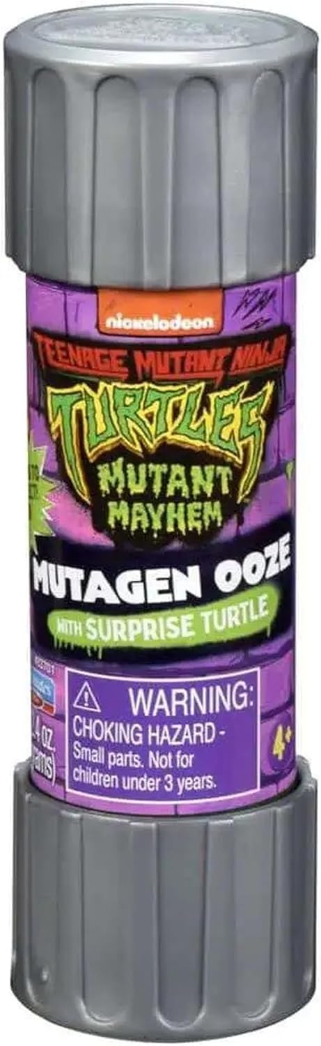 TMNT Mutant Mayhem Mutagen Ooze Canister – Mystery Slime Toy by Snaps