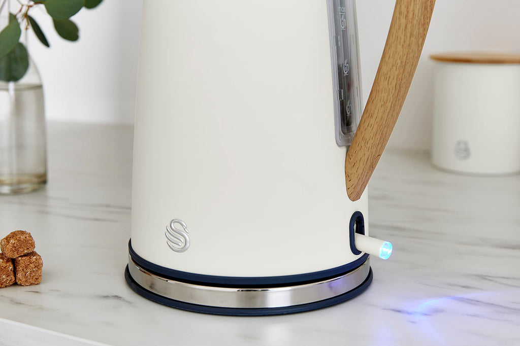Swan Nordic Jug Kettle | 1.7L Fast Boil Electric Kettle - Matte White
