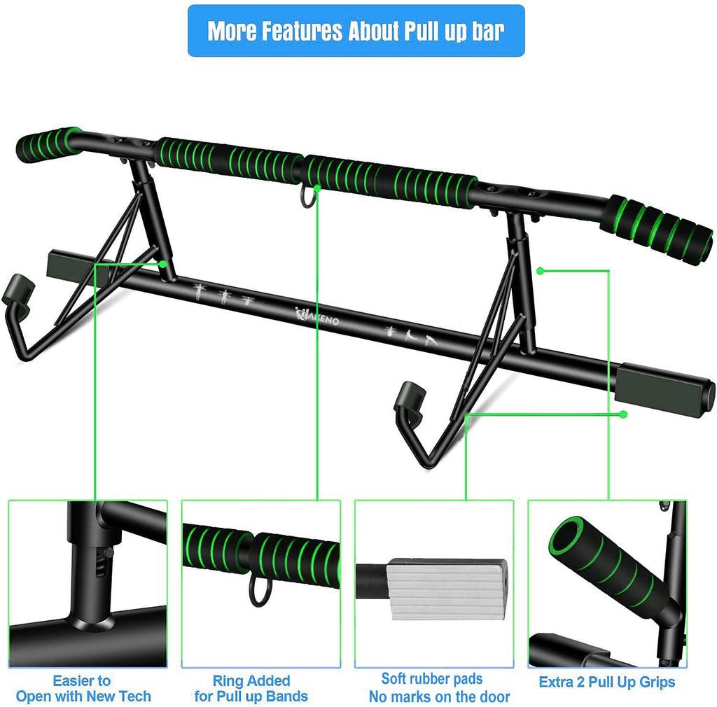 Doorway Pull Up Bar – Foldable Home Gym Chin-Up Bar, 500lbs