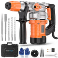 Protmex 1500W SDS Plus Rotary Hammer Drill – 1-1/4" Heavy Duty 3-in-1