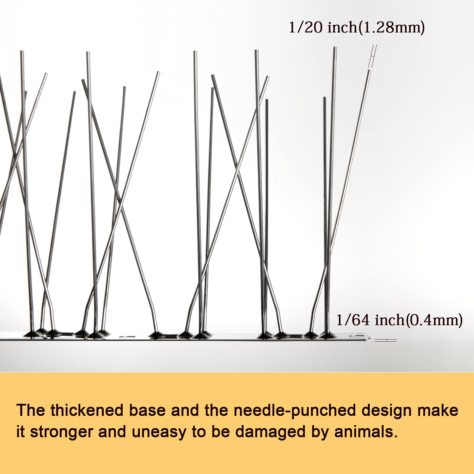 OFFO Bird Spikes – 5.94m Stainless Steel Pigeon Deterrent for Roofs