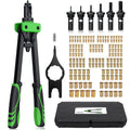 eSynic 14 Inch Heavy Duty Rivet Nut Gun Kit with 150pcs Rivnuts
