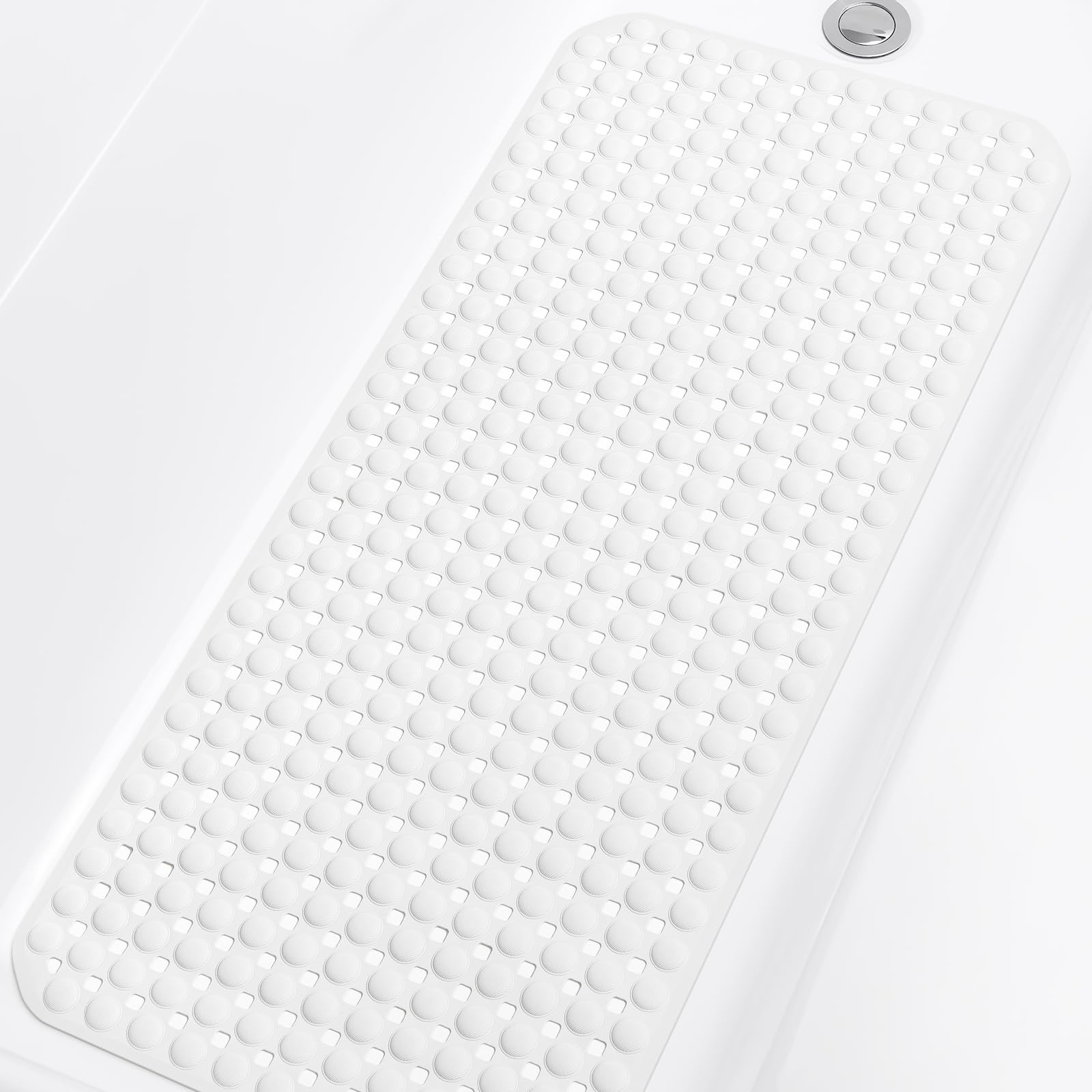 Yolife Non-Slip Bathtub Mat | 91x41cm TPE Shower Mat with Suction Cups