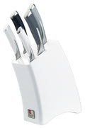 Richardson Sheffield Kyu 5-Piece Mono Kitchen Knife Block Set, White