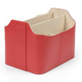 LONDO Leather Remote Control Organizer Caddy with Tablet Holder - 4 Pockets - Fits Apple TV, Roku, iPad - image 1