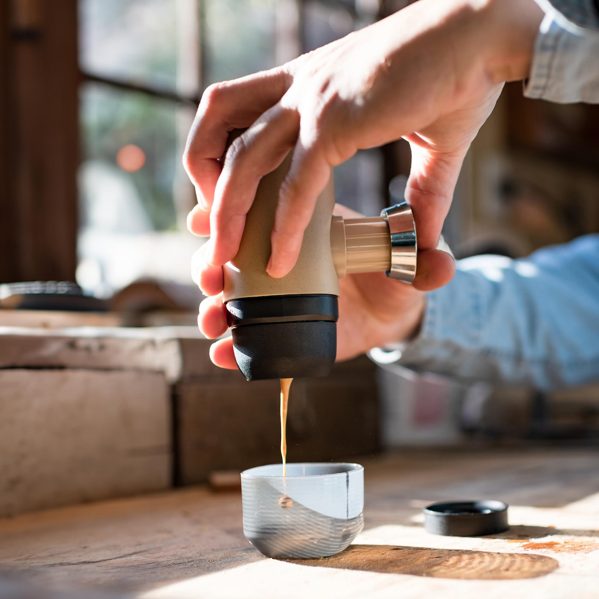 WACACO Minipresso NS2 Portable Espresso Maker | Manual 18 Bar Coffee Machine