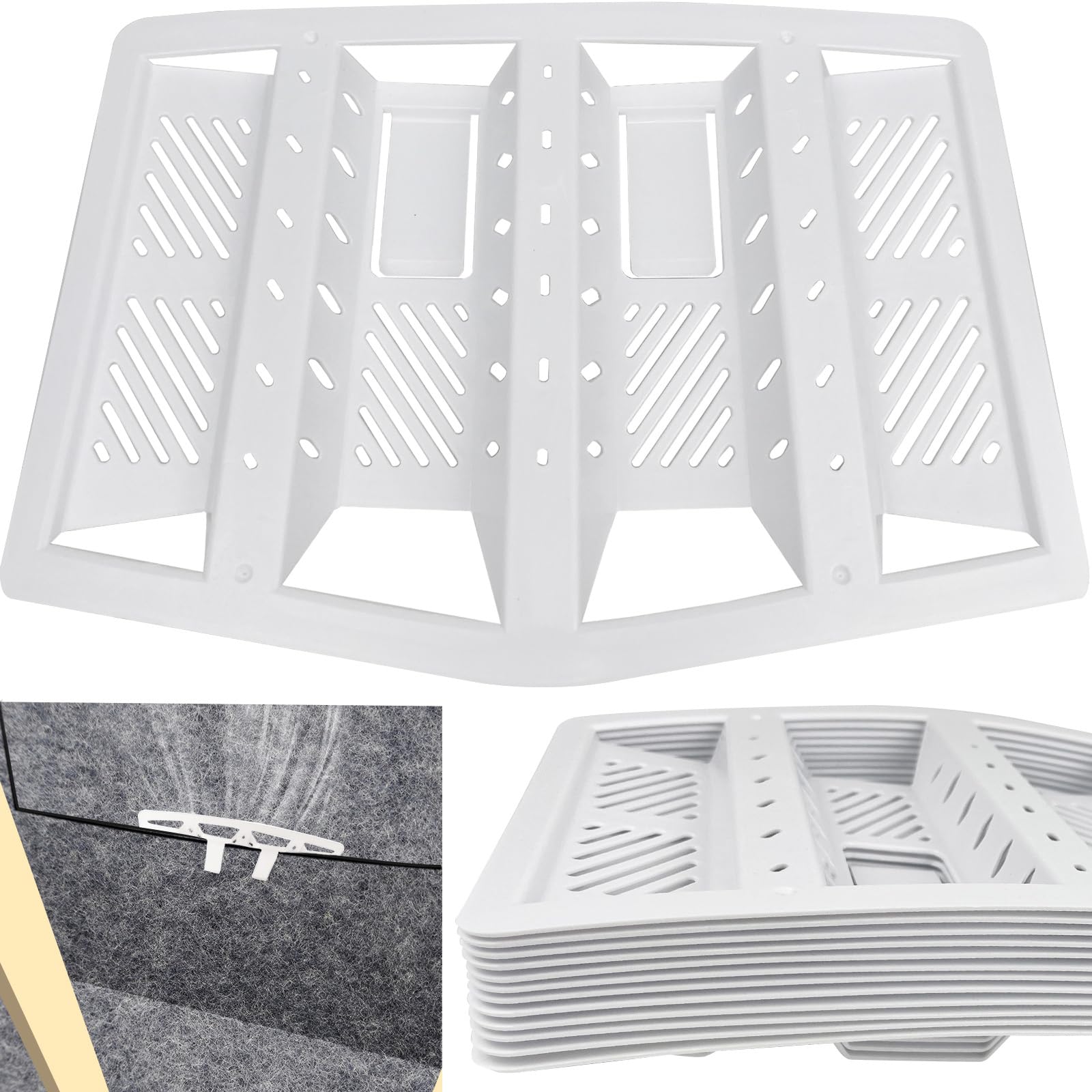 Jolof Store Felt Lap Vents – 12 Pack Loft Roof Ventilation for Condensation
