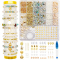 1600Pcs Natural Stone Crystal Beads Jewelry Making Kit