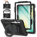 ROISKIN Heavy Duty Case for Samsung Galaxy Tab S10/S9 FE | Rotating Stand