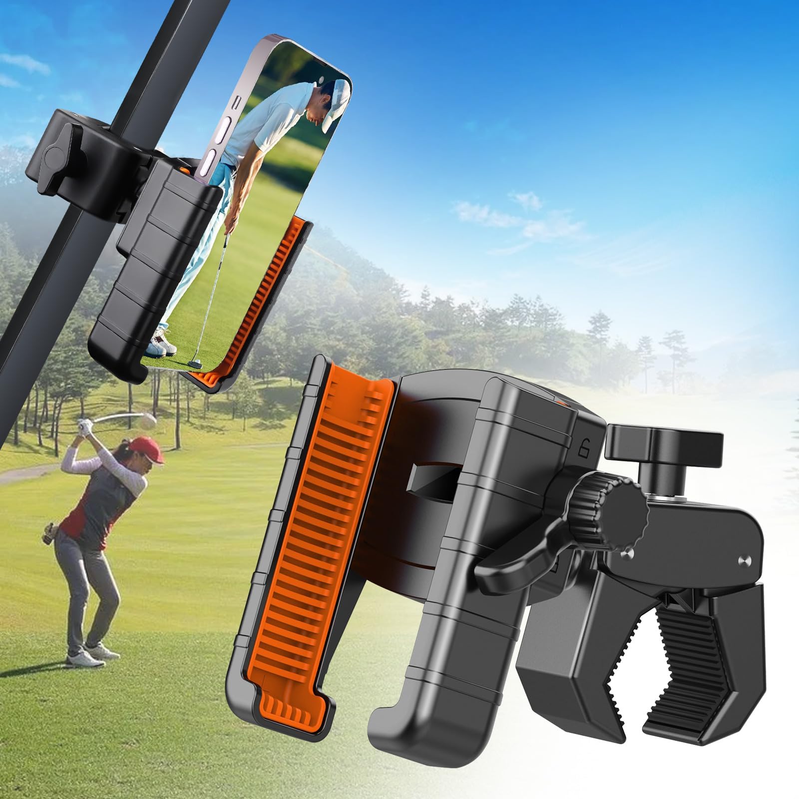 EEEKit Golf Cart Phone Holder – Universal Mount for 4.7-7.2" Smartphones