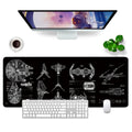 Jolof Store XL Gaming Mouse Mat – Large Black Desk Pad (31.5x11.8 in)