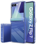 SIXBOX Samsung Galaxy Z Flip 7 Case - Clear Shockproof Hinge Protection