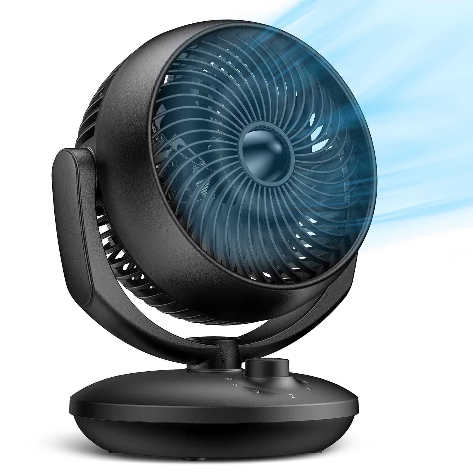 Jolof Store Air Circulator Desk Fan – Silent Oscillating Portable Fan