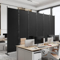 C-Hopetree 6-Panel Room Divider | 180cm Folding Privacy Screen - Black