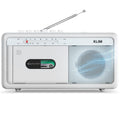 KLIM Portable Cassette Player & Tape Recorder – Bluetooth Boombox, Frost