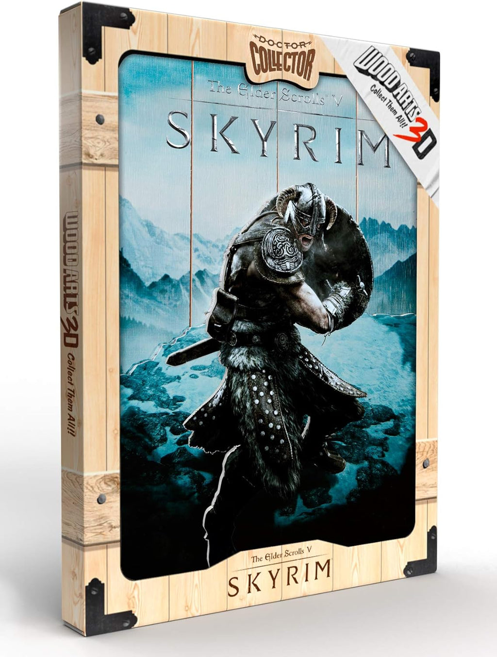 Skyrim 3D Wooden Poster – Doctor Collector Woodarts Handmade Wall Art