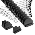 Kisbeibi Magnetic Wrench Organizer | 40-Slot Tool Box Holder – Black