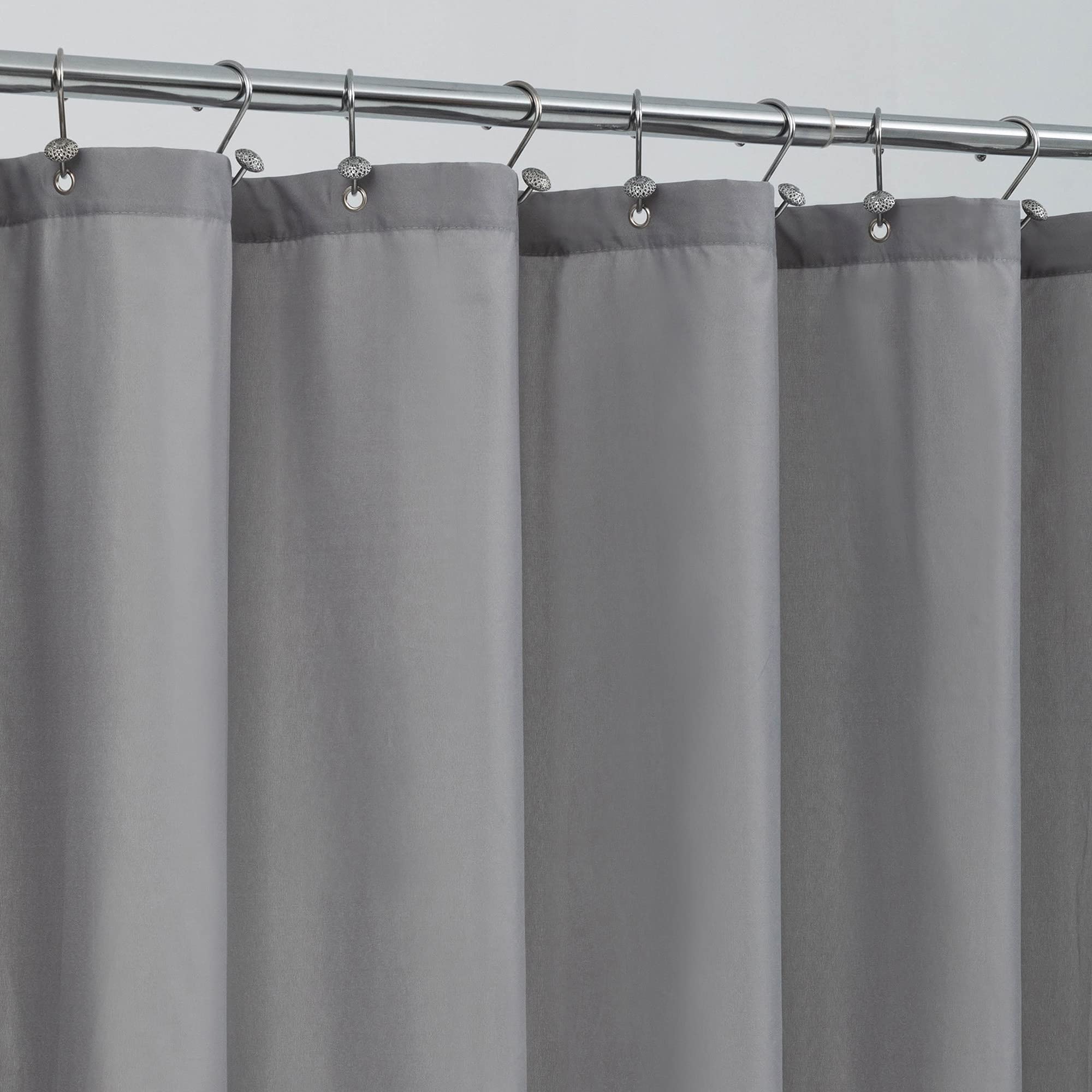 Jolof Store Stall Fabric Shower Curtain Liner – Waterproof 54 x 72 Inches