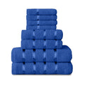 GC Gaveno Cavailia 8-Piece Royal Blue Cotton Towel Bale Set | 450 GSM