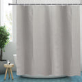 Grey Linen Textured Shower Curtain – Extra Long 220cm